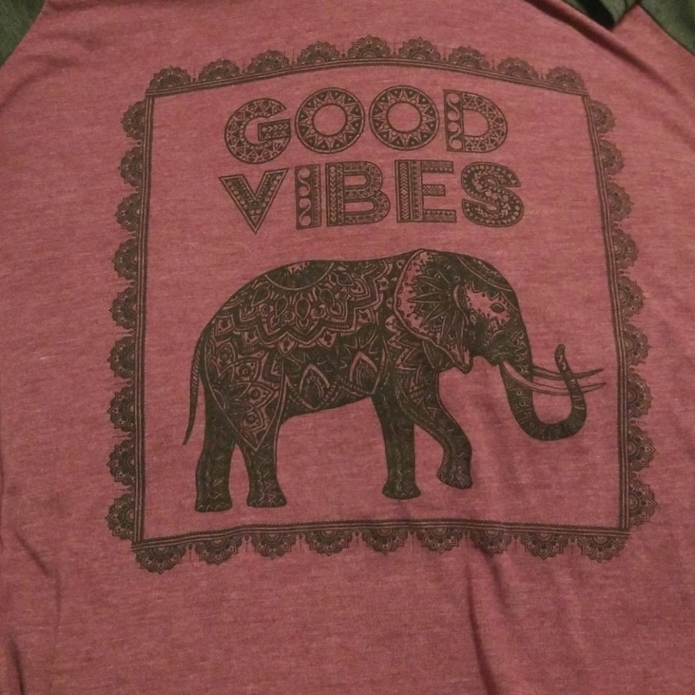A good vibes purple shirt